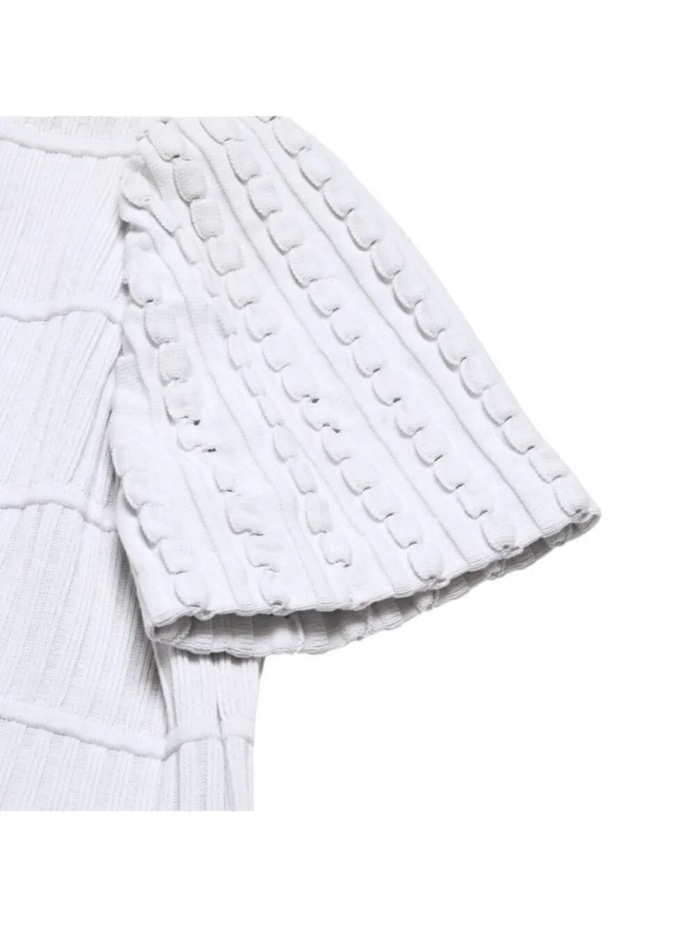 Chanel Ecru Fringe Dress Cotton White